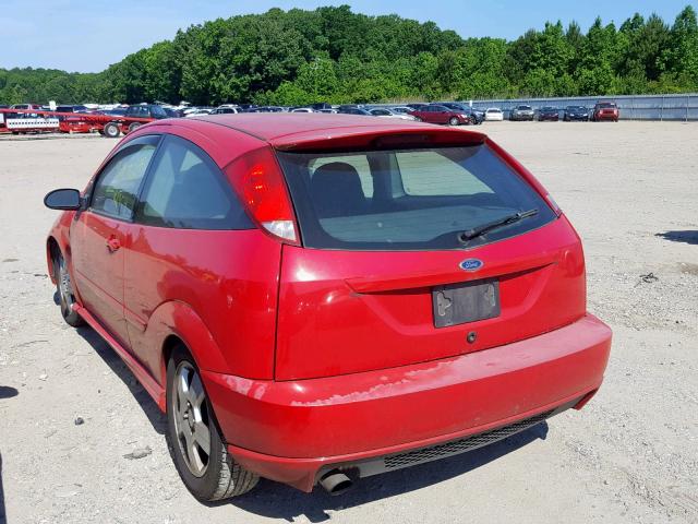 3FAHP39553R153529 - 2003 FORD FOCUS SVT RED photo 3