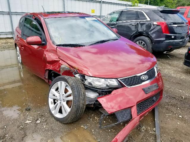 KNAFW5A32C5547435 - 2012 KIA FORTE SX RED photo 1