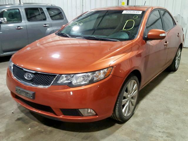 KNAFW4A3XA5118406 - 2010 KIA FORTE SX ORANGE photo 2