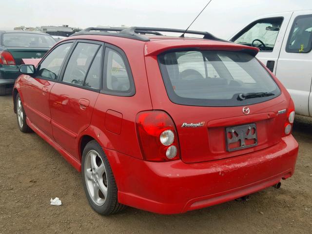 JM1BJ245721465024 - 2002 MAZDA PROTEGE PR RED photo 3