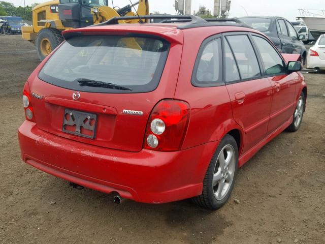 JM1BJ245721465024 - 2002 MAZDA PROTEGE PR RED photo 4