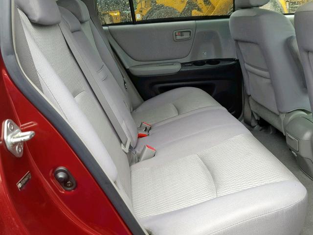 JTEGD21A660151712 - 2006 TOYOTA HIGHLANDER BURGUNDY photo 6