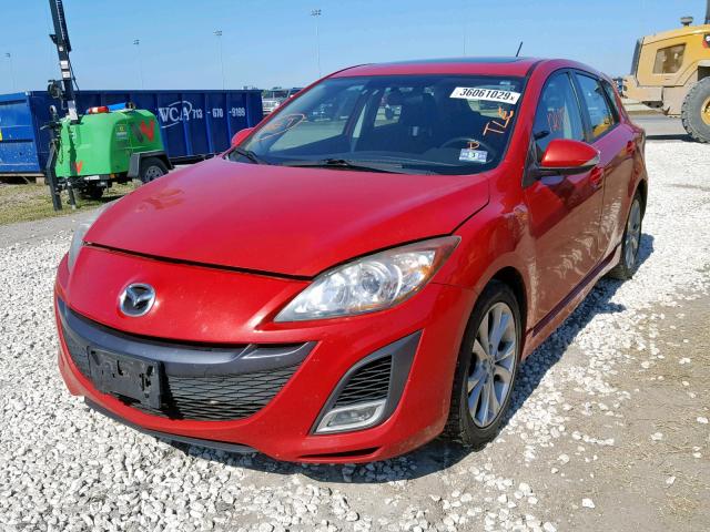 JM1BL1H6XA1113612 - 2010 MAZDA 3 S RED photo 2