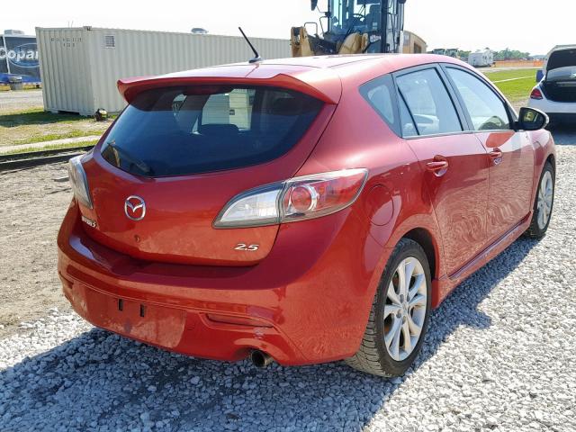 JM1BL1H6XA1113612 - 2010 MAZDA 3 S RED photo 4