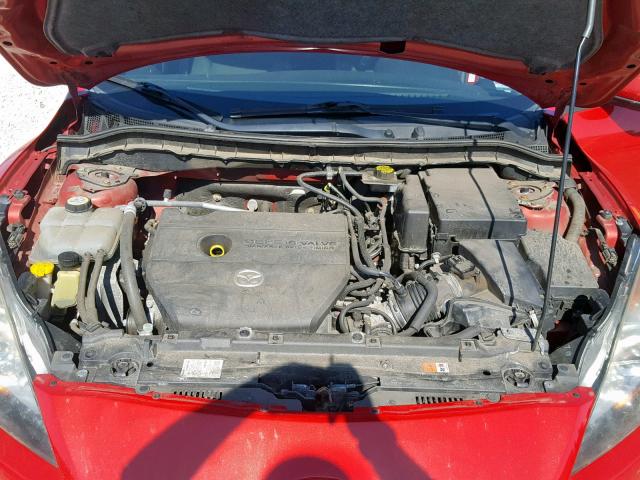 JM1BL1H6XA1113612 - 2010 MAZDA 3 S RED photo 7