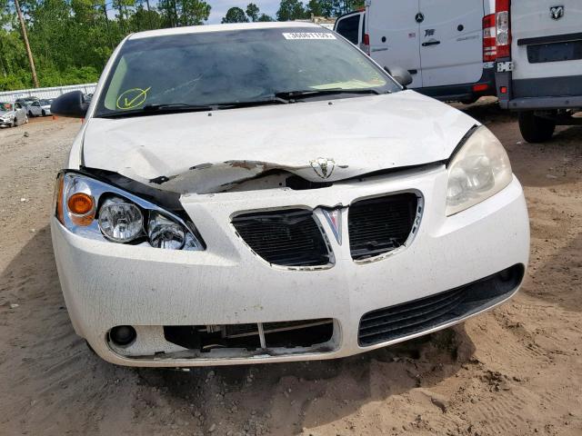 1G2ZH57N274243797 - 2007 PONTIAC G6 GT WHITE photo 9