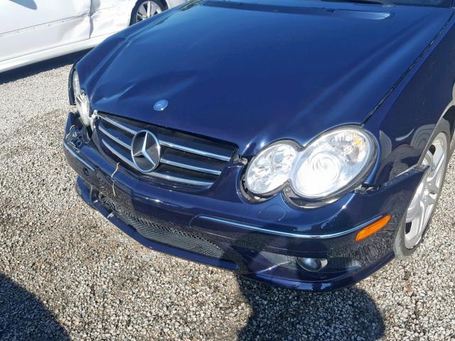 WDBTK72F99T101517 - 2009 MERCEDES-BENZ CLK 550 BLACK photo 10