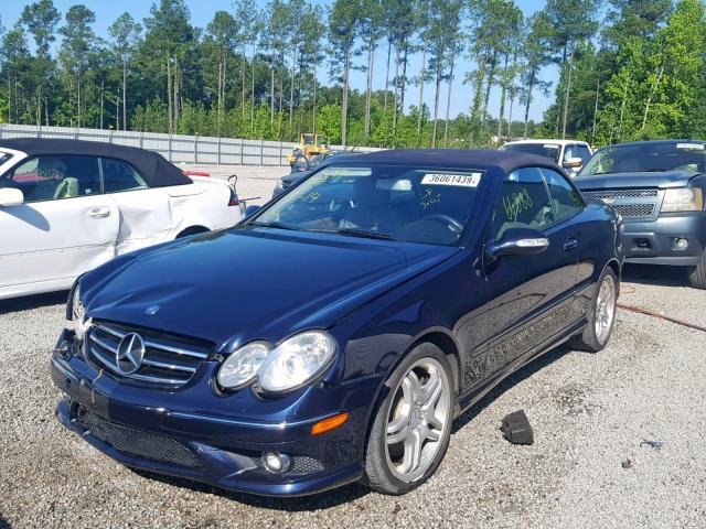 WDBTK72F99T101517 - 2009 MERCEDES-BENZ CLK 550 BLACK photo 2