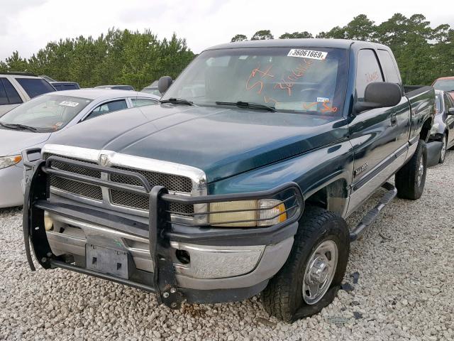 3B7KF2362XG204002 - 1999 DODGE RAM 2500 GREEN photo 2