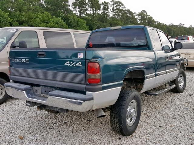 3B7KF2362XG204002 - 1999 DODGE RAM 2500 GREEN photo 4