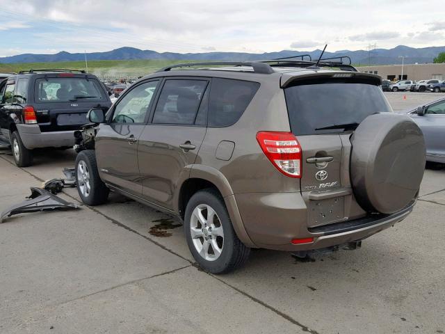 JTMDK4DV6AD011474 - 2010 TOYOTA RAV4 LIMIT BROWN photo 3