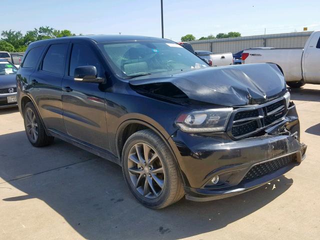 1C4RDHDG3HC798859 - 2017 DODGE DURANGO GT BLACK photo 1