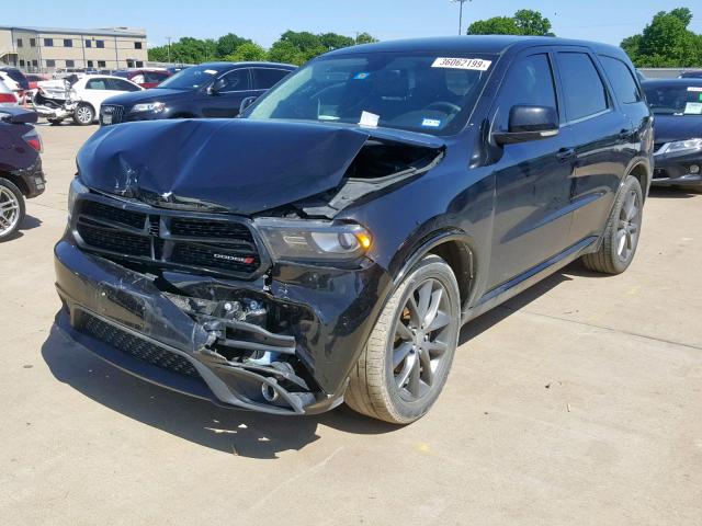 1C4RDHDG3HC798859 - 2017 DODGE DURANGO GT BLACK photo 2