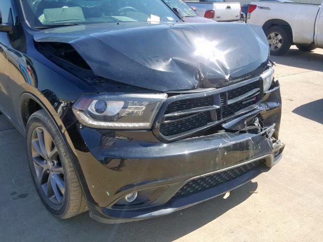 1C4RDHDG3HC798859 - 2017 DODGE DURANGO GT BLACK photo 9