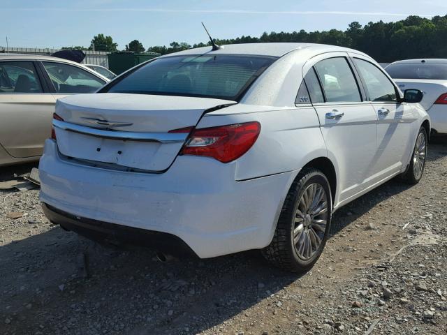 1C3BC2FG2BN618771 - 2011 CHRYSLER 200 LIMITE WHITE photo 4