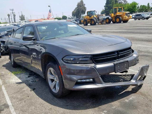 2C3CDXHG3HH515534 - 2017 DODGE CHARGER SX CHARCOAL photo 1