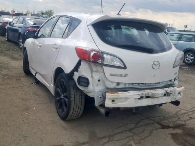 JM1BL1H60A1259503 - 2010 MAZDA 3 S WHITE photo 3