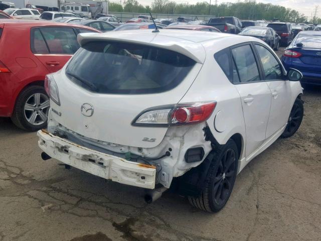 JM1BL1H60A1259503 - 2010 MAZDA 3 S WHITE photo 4