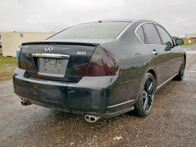 JNKBY01E56M208600 - 2006 INFINITI M45 BASE BLACK photo 4