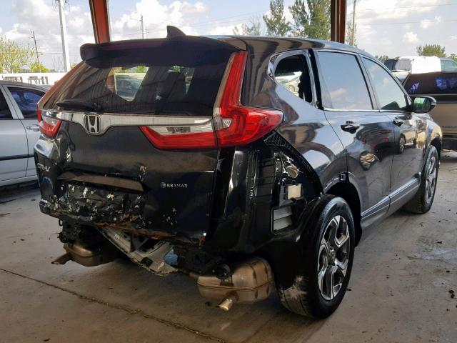 2HKRW1H85HH512325 - 2017 HONDA CR-V EXL BLACK photo 4