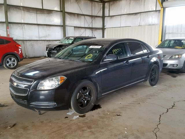 1G1ZC5EB4AF322878 - 2010 CHEVROLET MALIBU 1LT BLACK photo 2