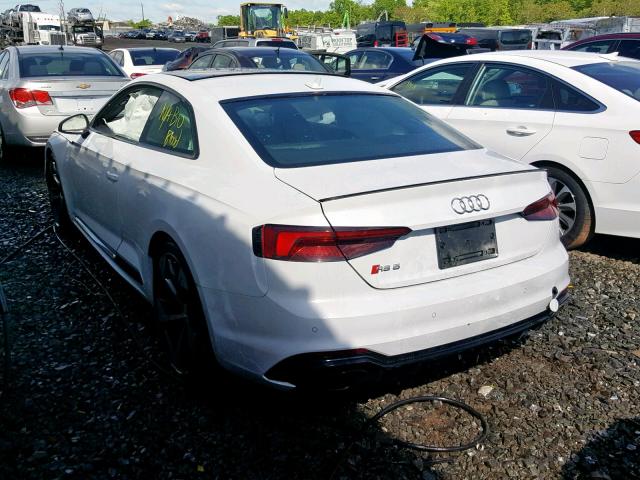 WUAPWAF5XJA903941 - 2018 AUDI RS5 WHITE photo 3