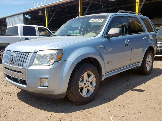 4M2CU29399KJ14052 - 2009 MERCURY MARINER HY BLUE photo 2