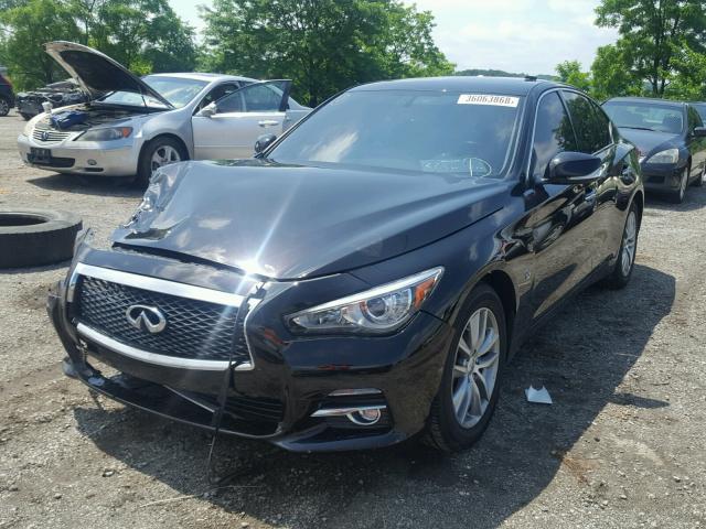 JN1BV7AR5EM690072 - 2014 INFINITI Q50 BASE BLACK photo 2