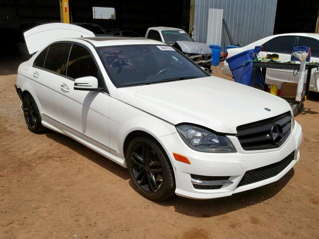 WDDGF4HB2DR298259 - 2013 MERCEDES-BENZ C 250 WHITE photo 1