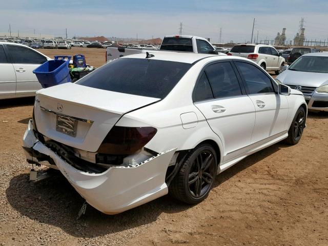 WDDGF4HB2DR298259 - 2013 MERCEDES-BENZ C 250 WHITE photo 4