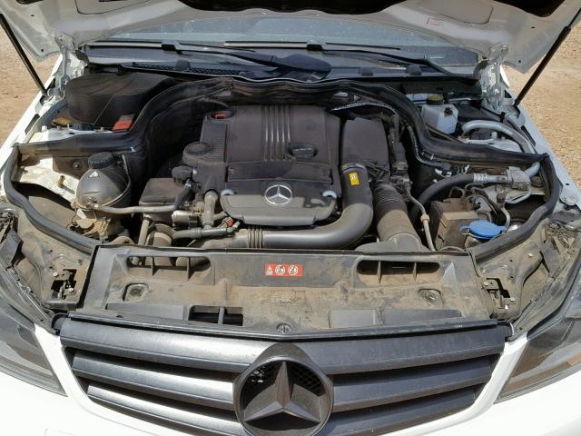 WDDGF4HB2DR298259 - 2013 MERCEDES-BENZ C 250 WHITE photo 7