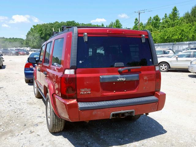 1J8HG48K16C175465 - 2006 JEEP COMMANDER 红色 照片 3