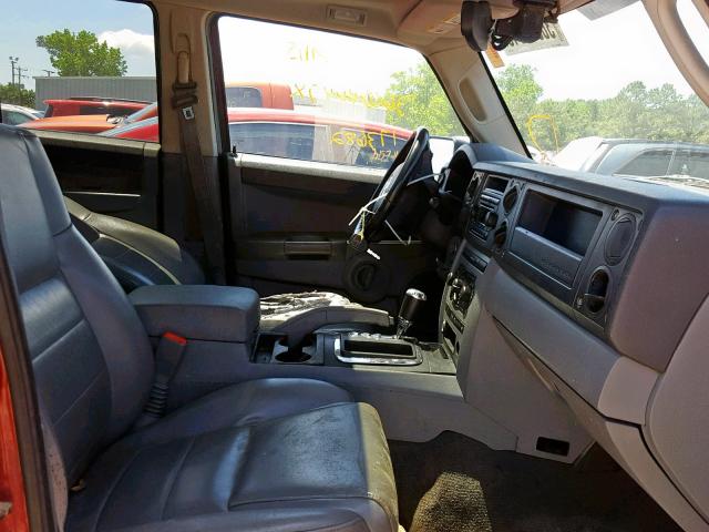 1J8HG48K16C175465 - 2006 JEEP COMMANDER 红色 照片 5