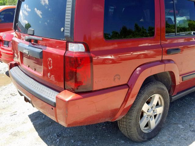1J8HG48K16C175465 - 2006 JEEP COMMANDER 红色 照片 9