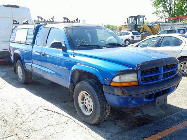 1B7GG22X4WS681731 - 1998 DODGE DAKOTA BLUE photo 1