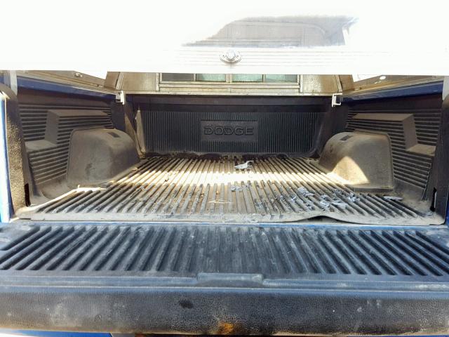 1B7GG22X4WS681731 - 1998 DODGE DAKOTA BLUE photo 6