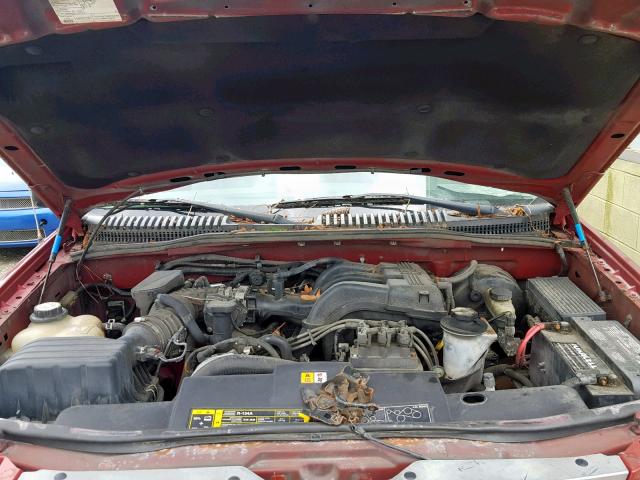 1FMZU63KX4UA12114 - 2004 FORD EXPLORER X RED photo 7