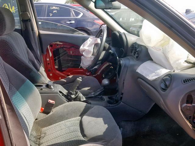 1G2NE52F32C306296 - 2002 PONTIAC GRAND AM S RED photo 5