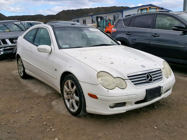 WDBRN40J53A463158 - 2003 MERCEDES-BENZ C 230K SPO WHITE photo 1