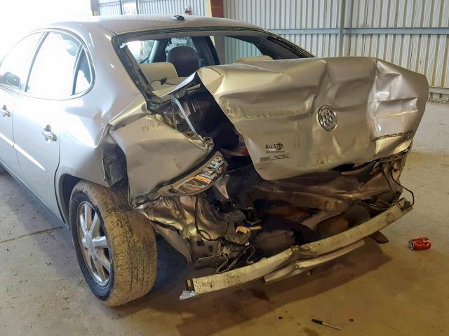 2G4WC582961126158 - 2006 BUICK LACROSSE C SILVER photo 9