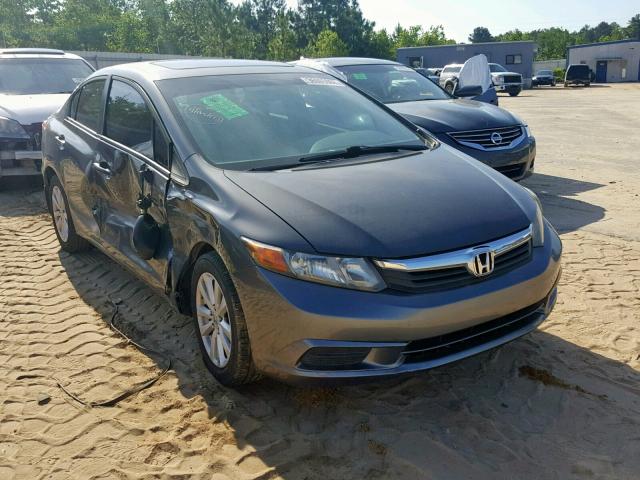 2HGFB2F99CH531060 - 2012 HONDA CIVIC EXL GRAY photo 1