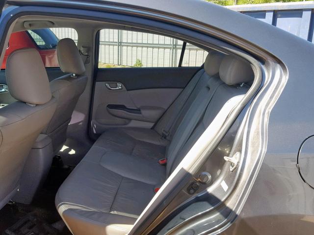 2HGFB2F99CH531060 - 2012 HONDA CIVIC EXL GRAY photo 6