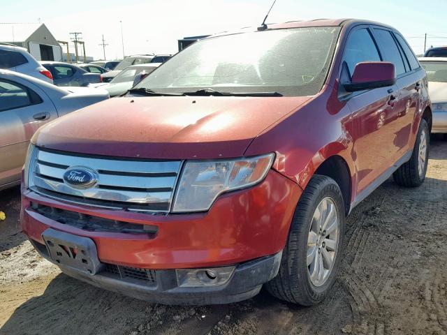 2FMDK48C69BA98122 - 2009 FORD EDGE SEL RED photo 2