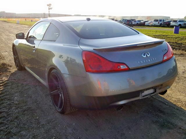 JNKCV64E29M600112 - 2009 INFINITI G37 BASE BROWN photo 3