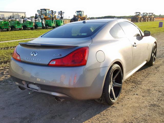 JNKCV64E29M600112 - 2009 INFINITI G37 BASE BROWN photo 4