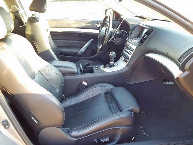 JNKCV64E29M600112 - 2009 INFINITI G37 BASE BROWN photo 5