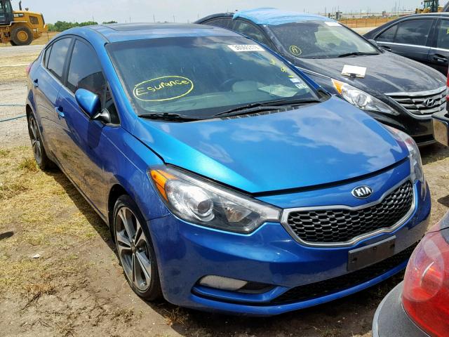 KNAFZ4A8XE5104840 - 2014 KIA FORTE EX BLUE photo 1