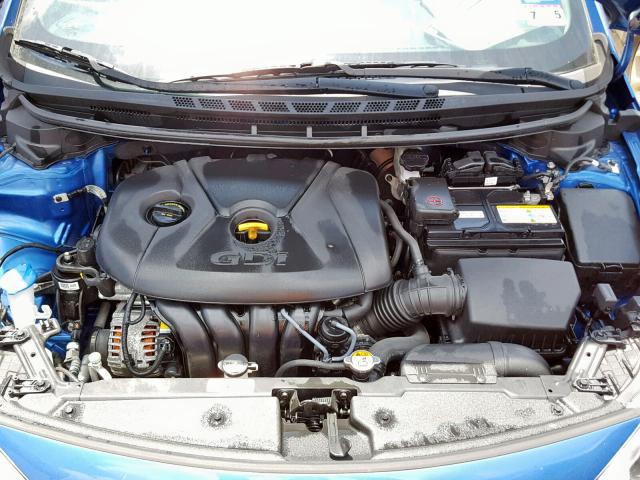 KNAFZ4A8XE5104840 - 2014 KIA FORTE EX BLUE photo 7