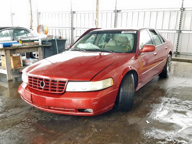 1G6KY5495YU214982 - 2000 CADILLAC SEVILLE ST RED photo 2
