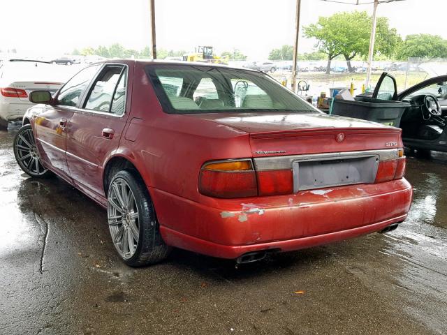 1G6KY5495YU214982 - 2000 CADILLAC SEVILLE ST RED photo 3